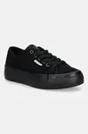 Semišové tenisky Calvin Klein VULC FLATF LACE UP SUE/WL CK