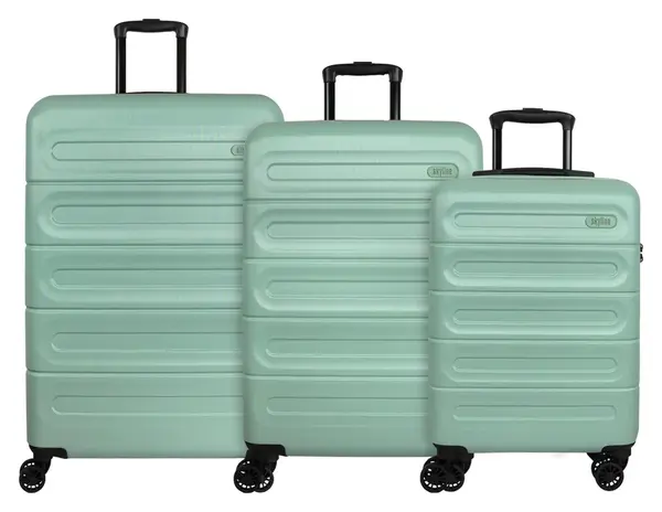 Sada cestovných kufrov Skyline Goomera S,M,L Green