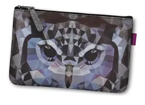 Kozmetická eko taška, Šedá sova