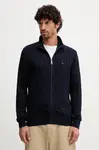 Bavlněný svetr Tommy Hilfiger pánský, tmavomodrá barva, MW0MW40440