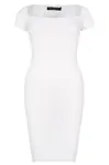 Z2016 DEWBERRY WOMEN'S DRESS-PLAIN WHITE