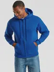 Blue Men's Hoodie Premium Fruit of the Loom