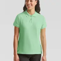 Mint Women's Polo Fruit of the Loom