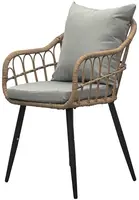 AUTRONIC záhradná stolička AZ-F1406 NAT prírodná, polyratan