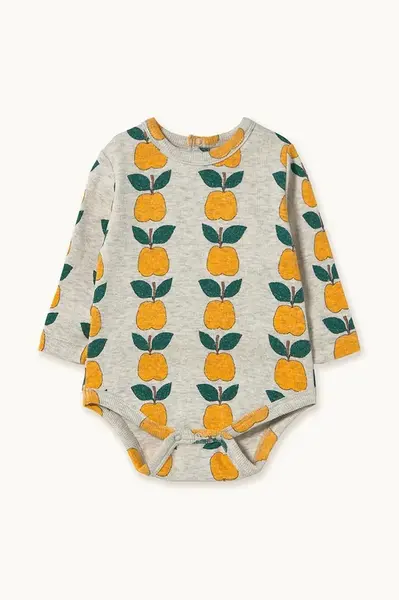 Bavlnené body pre bábätká Tinycottons APPLES RIB BODY