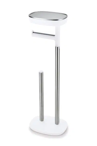 Stojan na toaletný papier s poličkou Joseph Joseph EasyStore 68 cm biela farba