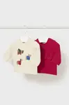 Tričko s dlhým rukávom pre bábätká Mayoral Newborn 2-pak