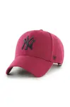 Kšiltovka s příměsí vlny 47 brand MLB New York Yankees červená barva, B-MVPSP17WBP-CAH