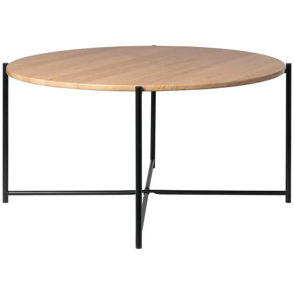 MID.YOU KONFERENČNÍ STOLEK, černá, barvy dubu, dřevo, kov, kompozitní dřevo, 83/40 cm