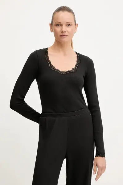 Pyžamové tričko s dlouhým rukávem Tommy Hilfiger