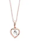 Cutie Jewellery Romantický bicolor přívěsek z růžového zlata Z6298-1609-40-10-X-R4