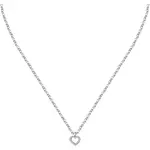 La Petite Story Romantický ocelový náhrdelník se srdíčkem Love LPS10ASD23