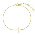 Evolution Group - Pavona Pozlacený náramek s křížkem 63008