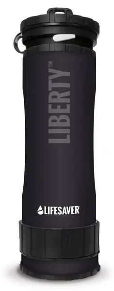 Lifesaver filtrační lahev na vodu liberty 400 ml černá