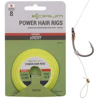 Korum návazec power hair rigs 1 m 6 ks - 0,30 mm velikost háčku 10