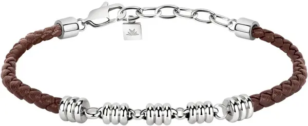 Morellato Hnědý kožený náramek Cross SKR56