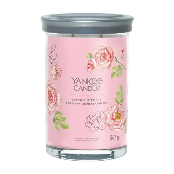 Yankee Candle Aromatická svíčka Signature tumbler velký Fresh Cut Roses 567 g