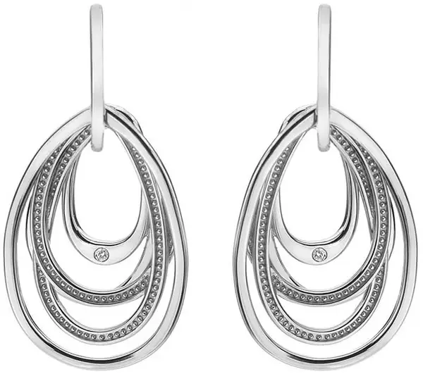 Hot Diamonds Stříbrné náušnice s diamanty Chandelier Vintage Drop DE496