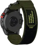 4wrist Velcro řemínek pro Garmin 22 mm - Green