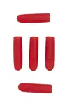 Fox rage predator převleky red treble hook sleeves 10 ks - medium
