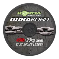 Korda návazcová šňůrka dura-kord dyneema spliceable leader - 45 lb 20 m