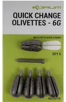 Korum rychlovýměnná zátěž quick change olivettes - 6 g
