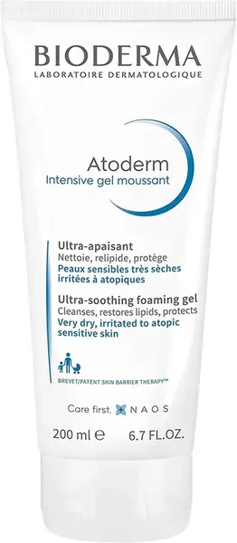 Bioderma Sprchový gel pro každodenní zklidňující a čisticí péči Atoderm (Intensive Gel Moussant Ultra Rich) 200 ml