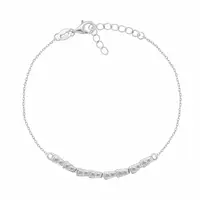 Brilio Silver Stříbrný dámský náramek se zirkony BRC238W