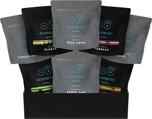 AROMANIAC Degustační balíček Aromaniac Pokušitel v dárkové krabici 8 x 50 g