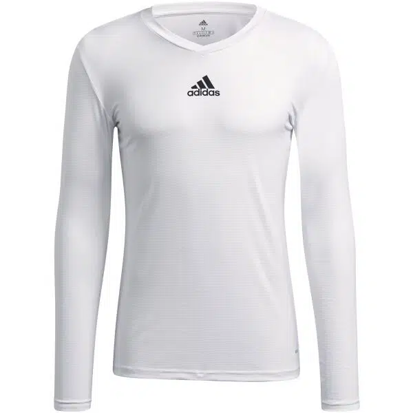 adidas TEAM BASE LONG SLEEVE TEE Pánské fotbalové triko, bílá, velikost XXL