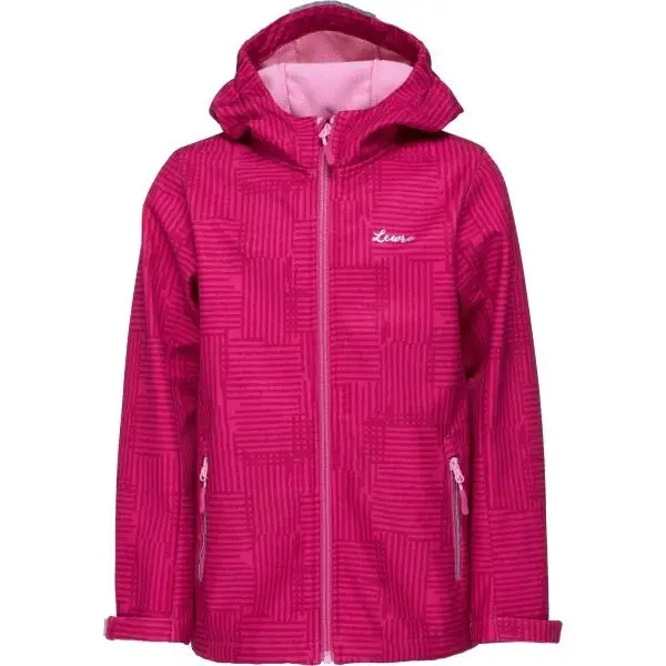 Lewro SINHOU Dívčí softshellová bunda, vínová, velikost 164-170
