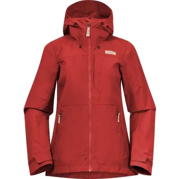 Bergans NORDMARKA LEAF LIGHT WIND JACKET WOMEN Větruodolná bunda, červená, velikost