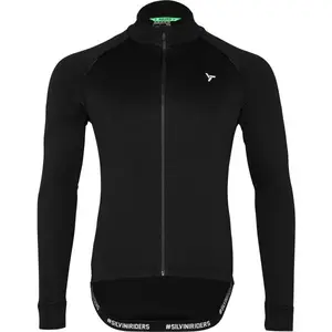 SILVINI LEVERONO Pánský zateplený cyklistický dres, černá, velikost XXXL