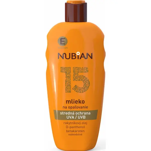 NUBIAN SPF 15 mlieko na opaľovanie 200ml