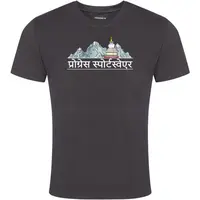 PROGRESS AROMATIC NEPAL Pánské outdoorové triko, černá, velikost