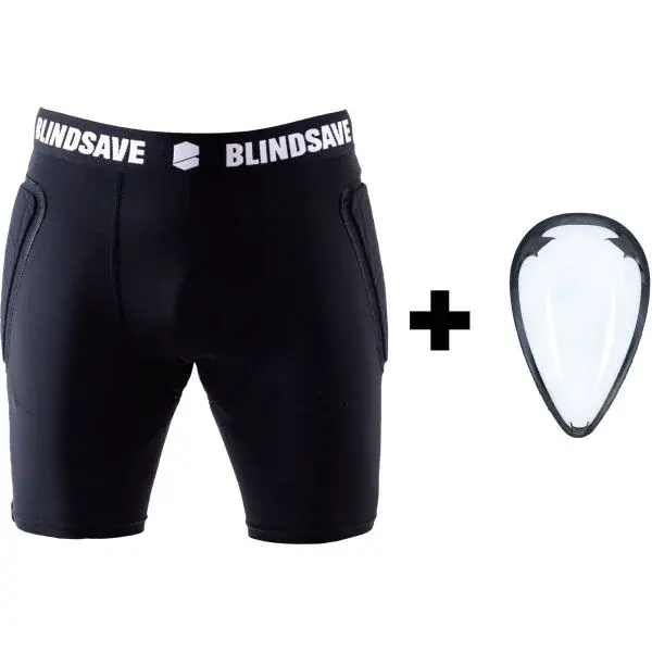BLINDSAVE GOALIE SHORTS + CUP Kraťasy se suspenzorem, černá, velikost