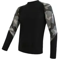 Sensor MERINO IMPRESS Pánské funkční triko, černá, velikost XXL