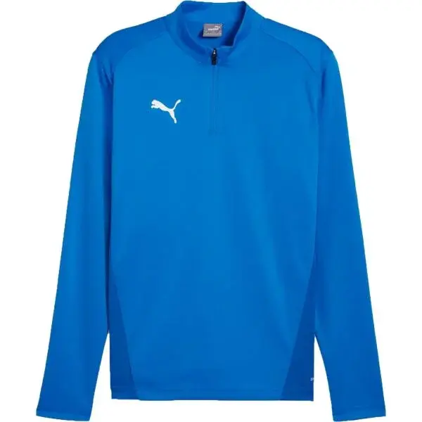 Puma TEAMGOAL TRAINING 1/4 ZIP TOP Pánské triko, modrá, velikost