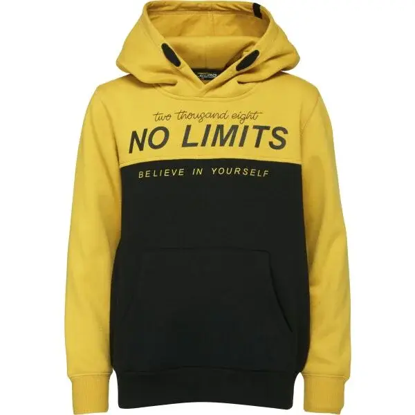 Lewro MALO Chlapecká mikina, žlutá, velikost 140-146