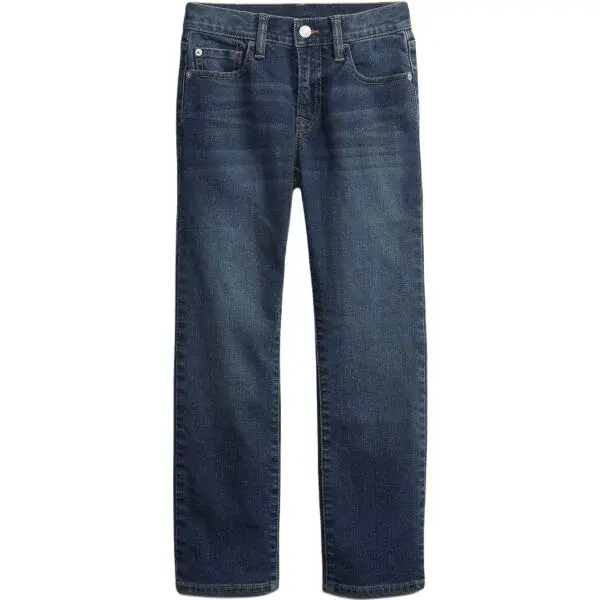 GAP EP STR8 MED Chlapecké džíny, tmavě modrá, velikost 7Y