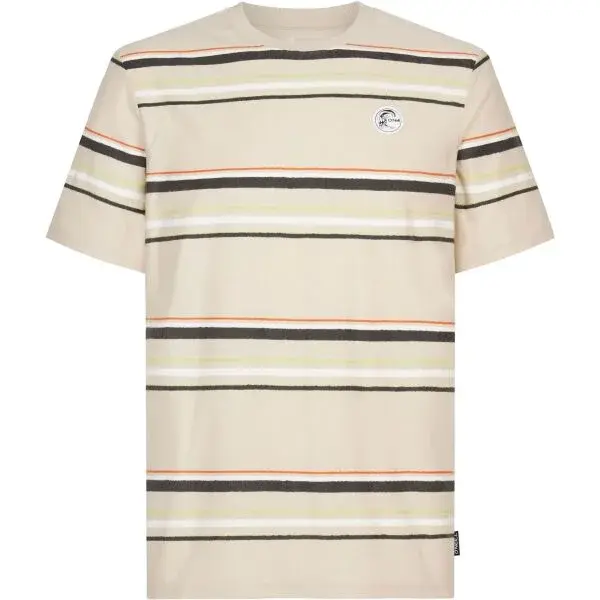 O'Neill O'RIGINALS STRIPE Pánské tričko, béžová, velikost