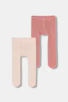 Kojenecké punčocháče United Colors of Benetton 2-pack růžová barva, 6AO3A7008