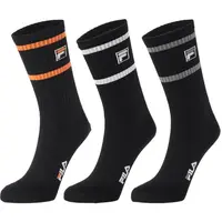 Fila MAN NORMAL SOCKS LIFESTYLE 3 PAIRS PACK Pánské ponožky, černá, velikost 43-46