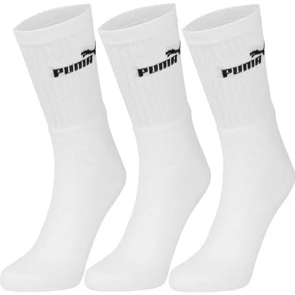 Puma SOCKS 3P Ponožky, bílá, velikost 35-38