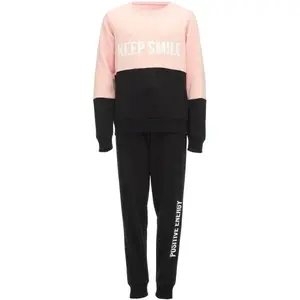 Lewro AVERA Dívčí tepláková souprava, černá, velikost 116-122