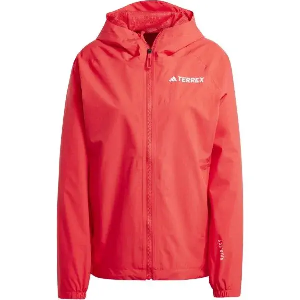 adidas TERREX MULTI 2L RAIN.DRY Dámská nepromokavá bunda, červená, velikost