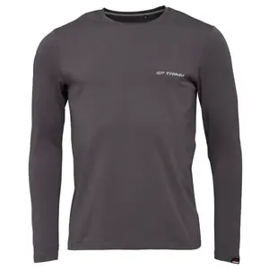 TRIMM BRAVE Pánské tričko s dlouhým rukávem, tmavě šedá, velikost