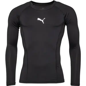 Puma LIGA BASELAYER LONG SLEEVE TEE Pánské funkční triko, černá, velikost