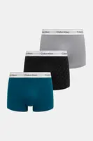 Boxerky Calvin Klein Underwear 3-pack pánské, tyrkysová barva, LV00NB4565