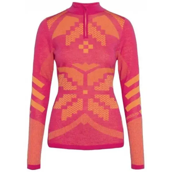 KARI TRAA FAITH Dámské merino triko, růžová, velikost